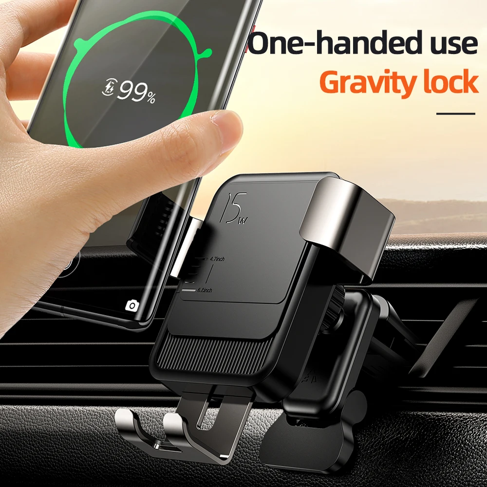 joyroom 15w qi wireless car phone holder charger intelligent infrared fast charger stand car phone holder for iphone huawei free global shipping