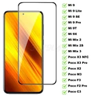 Защитное стекло 9D для Xiaomi Poco X3 NFC F3 M3 F2 Pro X2 C3, 9T, 9 SE Lite, 9X, Mix 2, 2S, 3
