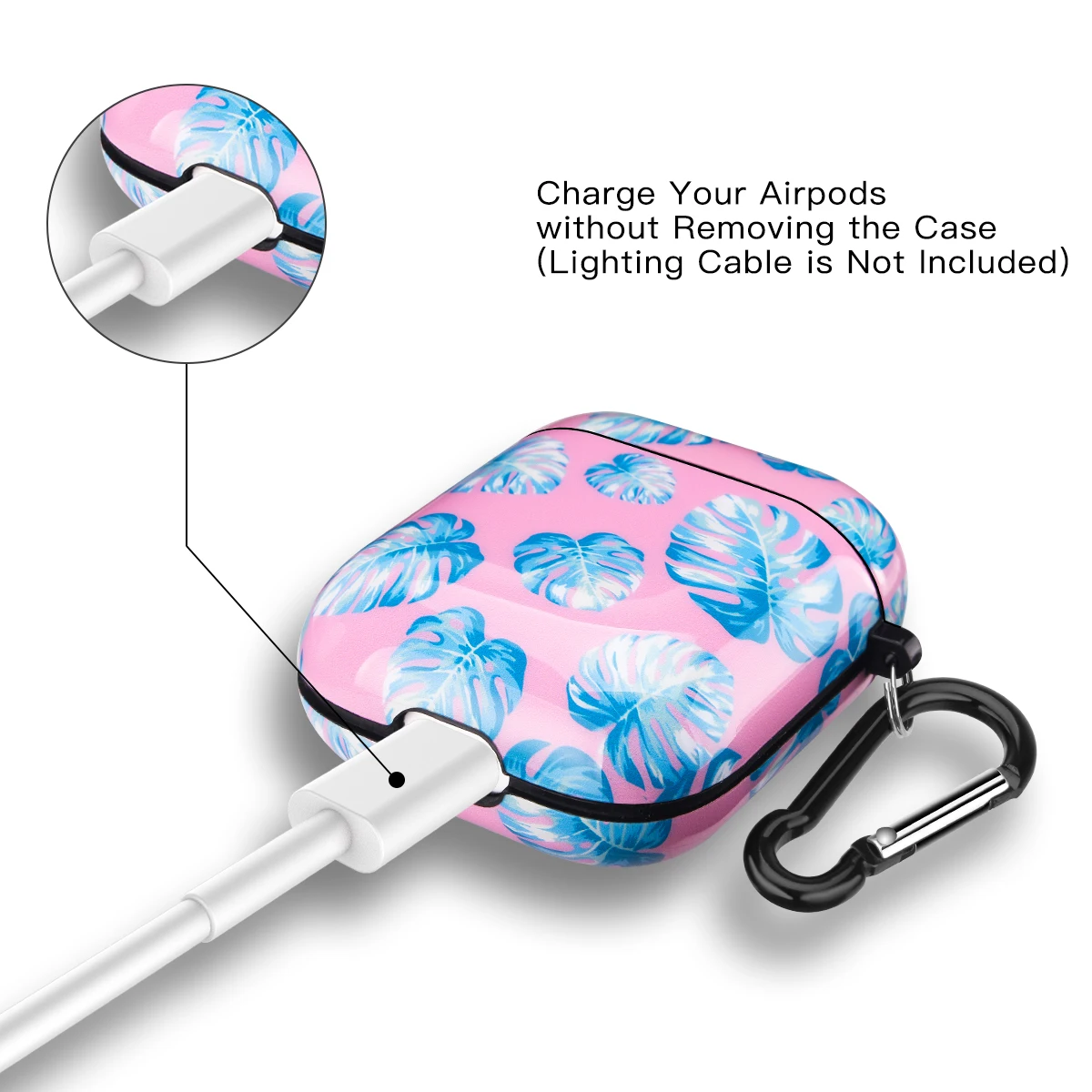 Netarlier беспроводной Bluetooth чехол для наушников для Apple AirPods 1 2 банановый лист глянцевый мягкий защитный IMD чехол с вешалкой крюк