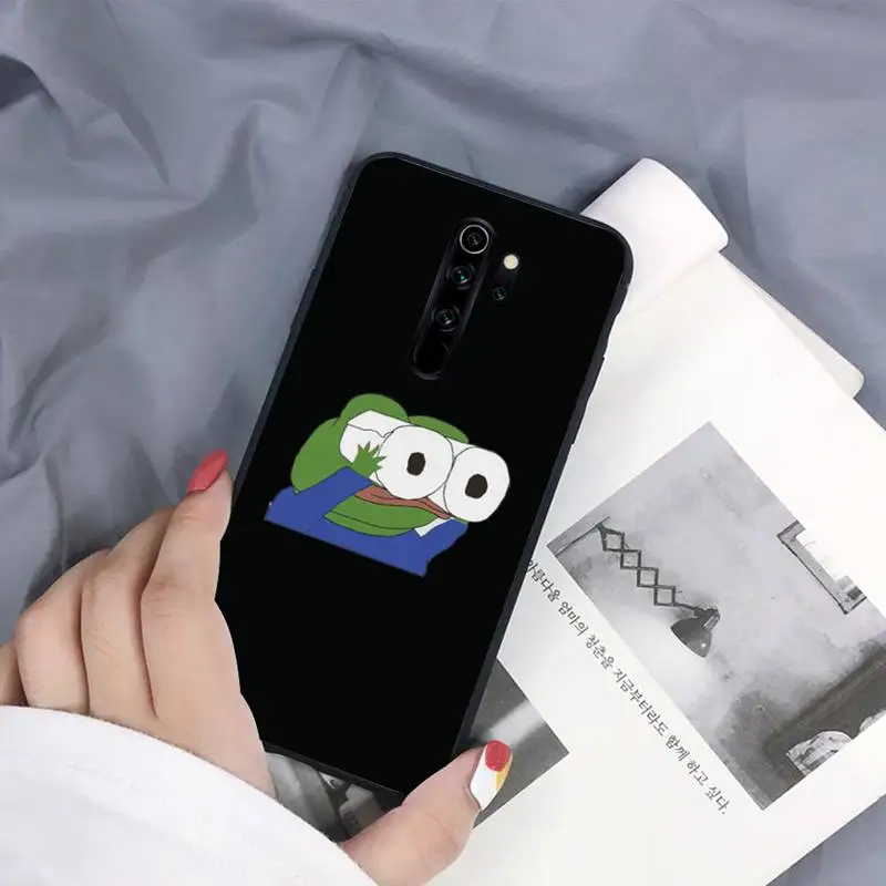 

Pepe The Frog Phone Case Black For Redmi 7A 4X 5 6 7 8 8A 5Plus GO Note 4/4X 7 K20/Pro Cases