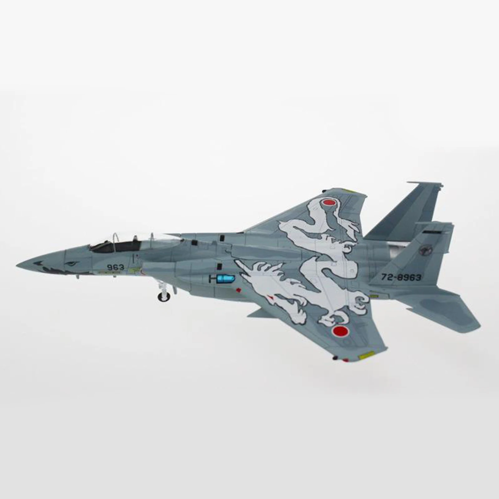 

8" 1/100 65F-15J Fighter Model Dragon Pattern Diecast Toy Kids Gift #14720