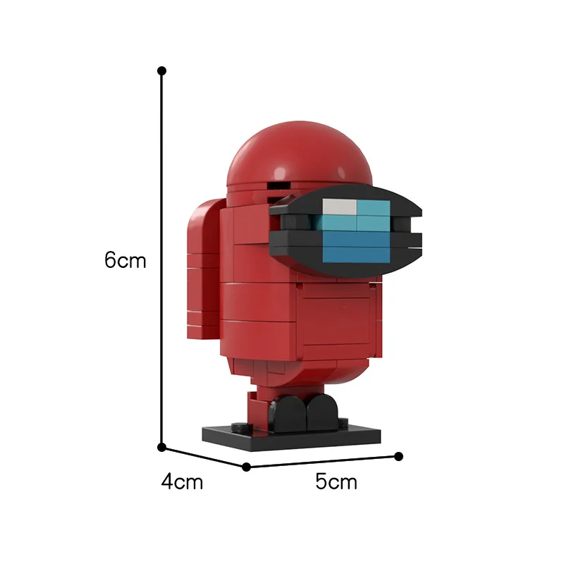 

Game Cartoon Character Amongss of Uss Player Amonger 51917 Creative Game Block Birthday Gift Bricks Educational Kids Toys