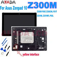 aaa for asus zenpad 10 z300 z300m p00c z300cnl p01t z301ml z301mfl p00l lcd display touch screen digitizer assembly with frame