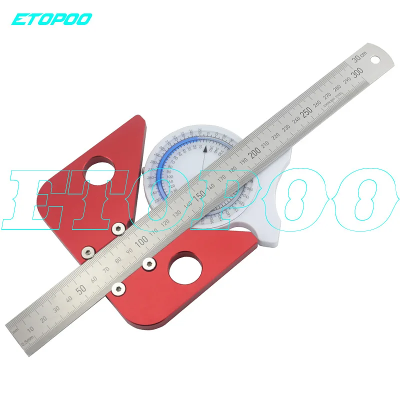 45 градусов угол круглый центр линии Метрические/дюймовые Scribe дерево правит