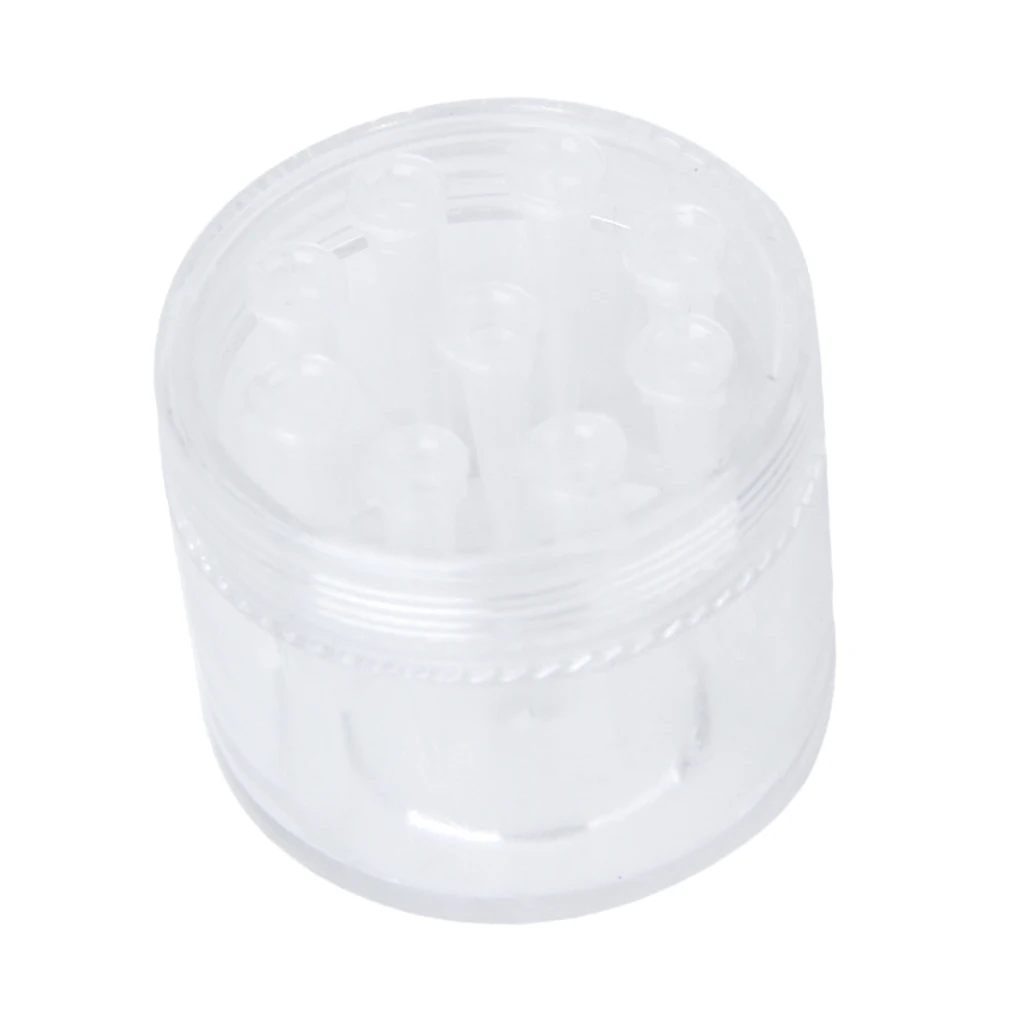 Круглая тарелка для кормления креветок с 8 отверстиями аквариум планария