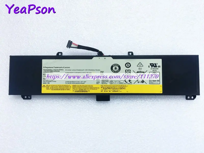 Yeapson 7 4 V 7400 мАч натуральная L13M4P02 L13N4P01 ноутбук аккумулятор для Lenovo IdeaPad Y50 70 Y70 серии
