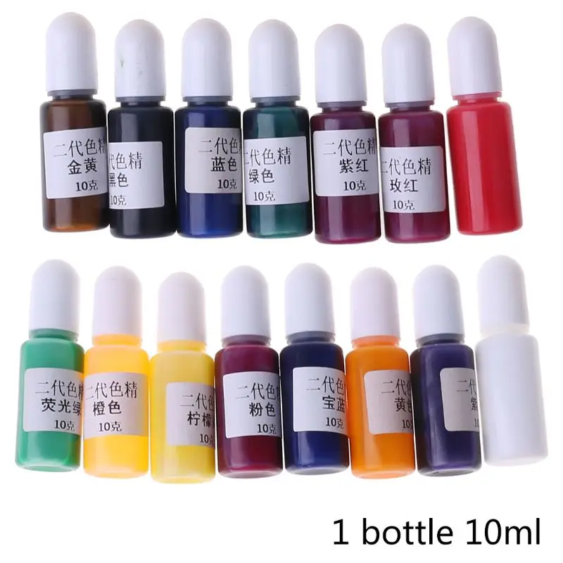 

15 Colors Epoxy Pigment Translucent Liquid Resin Colorant Each 0.35oz Epoxy Resin for Resin Jewelry DIY Crafts