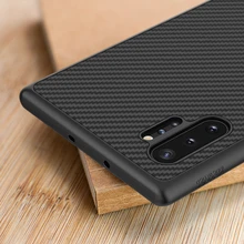 NILLKIN for Samsung Note 10 Plus Case for Samsung Note 10 Case Carbon Synthetic Fiber Back Cover for Galaxy Note 10+ Note10 5G