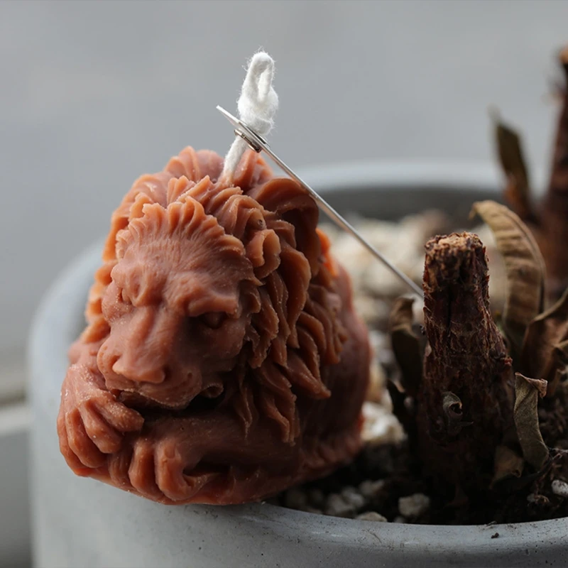 

3D Lion Candle Mold Silicone Mould for Cake Chocolate Decorating Fondant Candy E56C