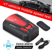 v7 car radar detector english russian voice speed alert warning alarm system vehicle anti radar detector