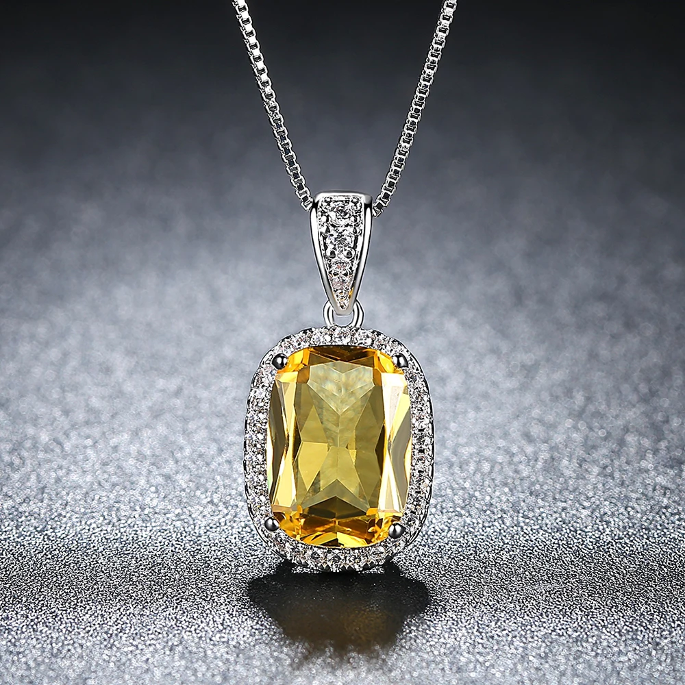 Женское свадебное ожерелье цвета шампанского прямоугольное хрустальное для