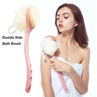 shower body brush bristles loofah back scrubber mesh sponge bath brush long handle for skin exfoliating bath massage bristles