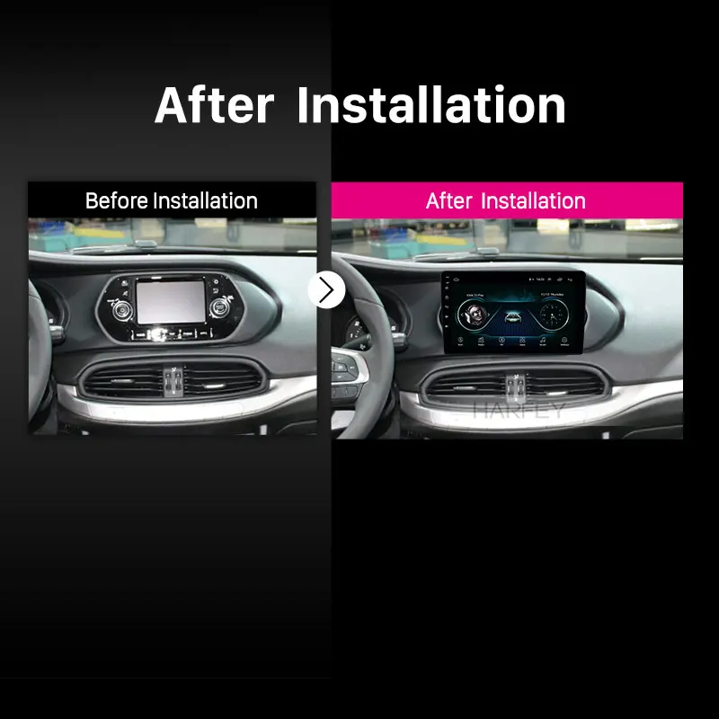 Harfey 9 дюймов Android 8 1 HD сенсорный экран GPS радио для 2015 2018 Fiat EGEA головное устройство