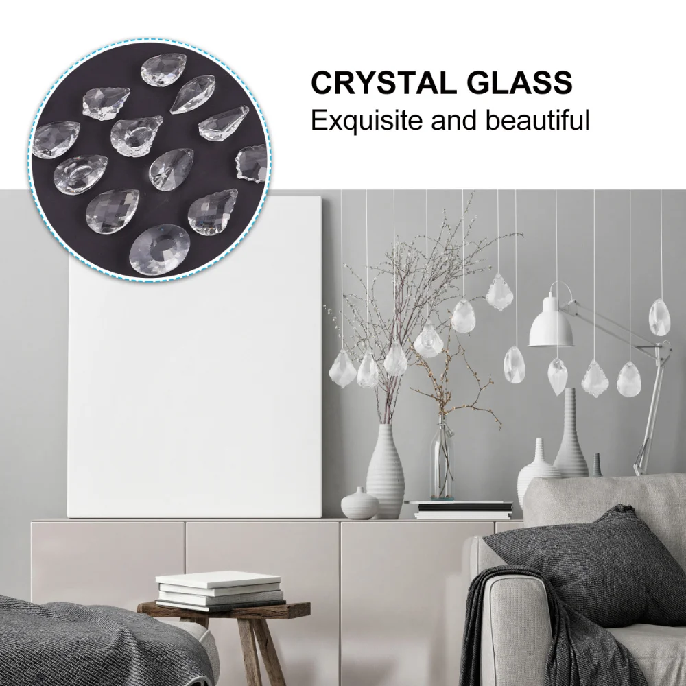 

12pcs Home Decoration Chandelier Crystal Lighting Crystal Glass Accessories
