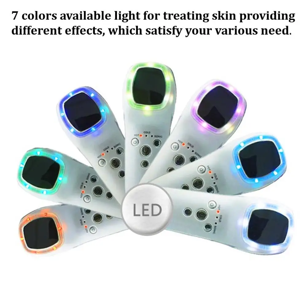 Прибор для ухода за лицом Горячий Холодный Молоток криотерапия красный Фотон