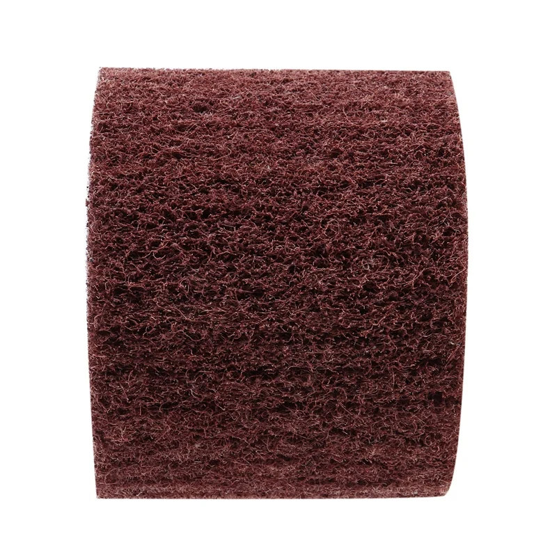 

Non-Woven Wire Wear Drawing Polishing Wheel Flip Brush for Surface Treatment Stainless Steet 100 x 22mm (120 Grains)