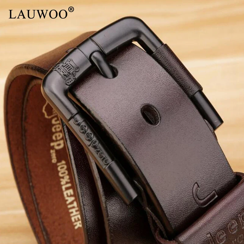 LAUWOO мужской ремень из натуральной кожи роскошный бренд ремни для мужчин высокое