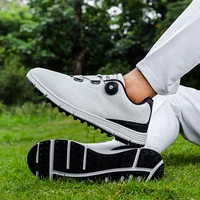 professional golf shoes men four seasons leather golf sneakers outdoor comfortable non slip grass walking shoes mens golf shoes