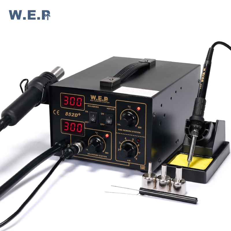 WEP 852D 700 Вт паяльник паяльная станция с Фен BGA паяльная станция SMD Rewok станция