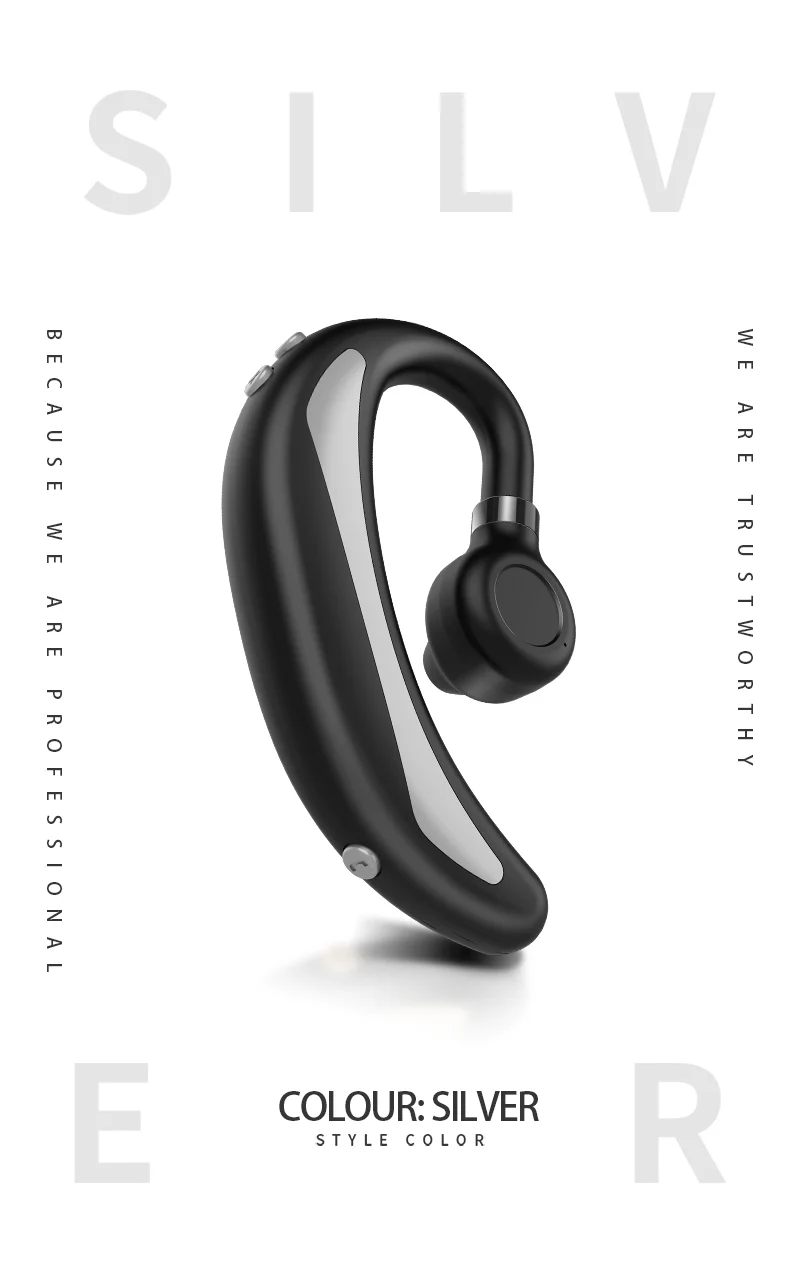 Silver TWSEarphone K50 Bluetooth наушники Беспроводные Бизнес наушники спортивные стерео наушники с защитой от пота, шумоподавление гарнитуры - Цвет: Silver