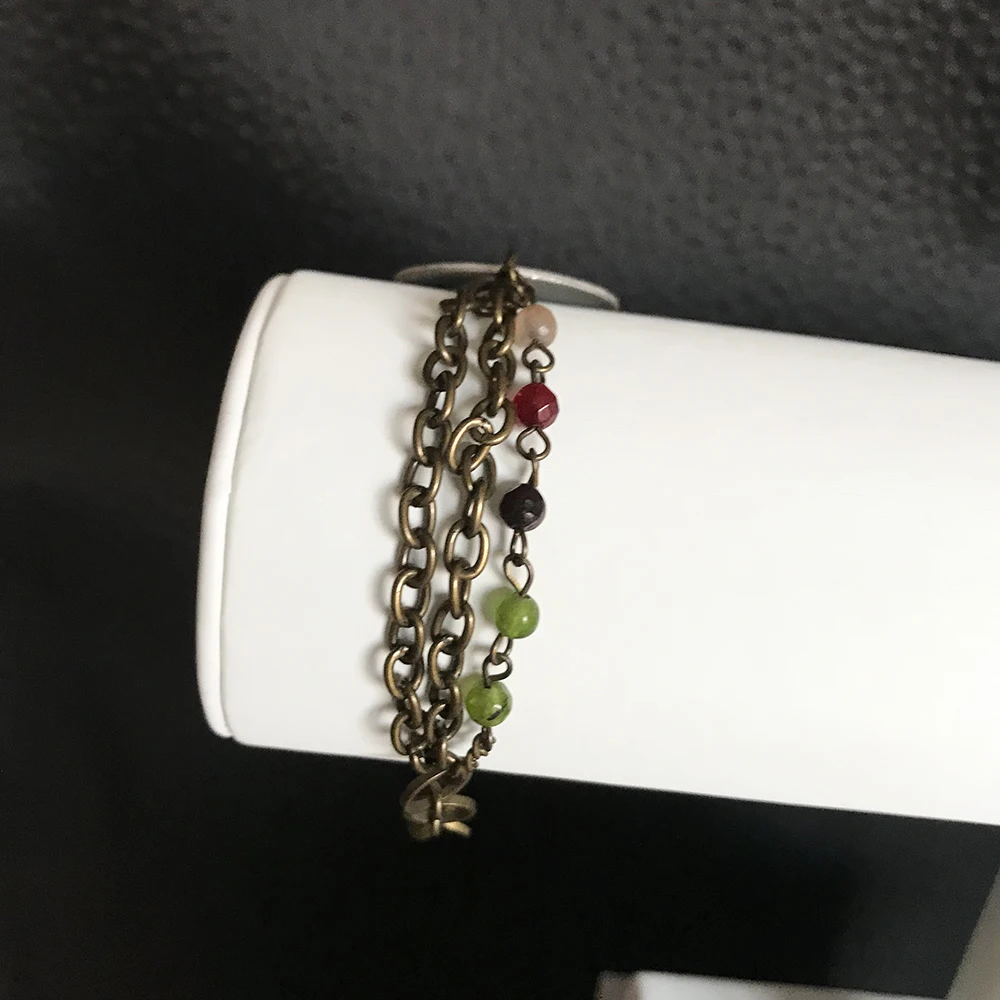 VJ Модные ручной работы винтажные аксессуары из трех частей ожерелье серьги