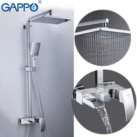 gappo shower faucet brass bathroom shower set wall mounted massage shower head bath mixer bathroom shower faucet taps