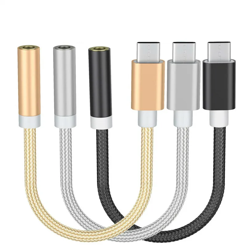 Type-C до 3 5 мм Jack конвертер аудио адаптер для наушников USB C Дополнительный разъем