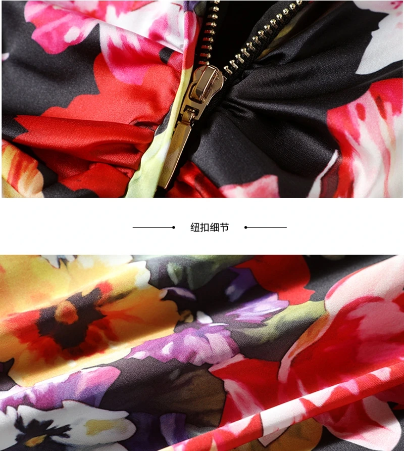 

2021 Spring Vintage Retro Long Sleeve O Neck Floral Print Sexy Dress Elegant Ruched Dresses