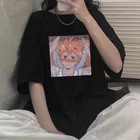 Футболка Haikyuu Hinata в стиле японского аниме, женская футболка с коротким рукавом, летняя уличная одежда в стиле карасуно, панк, готика, свободные футболки