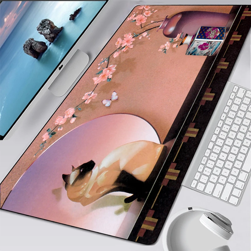 

Fashion Mouse Pad Cute Cat Animal Mouse Mat Gamer lock edge mousepad Laptop mousepad keyboard Mousepad office desk mat carpet