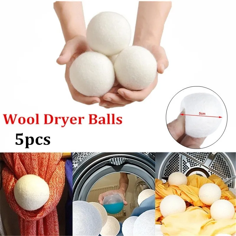Сушилка для шерсти шарики натуральная ткань Девы многоразовый умягчитель белья 5