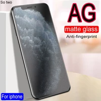 frosted matte screen protector on for iphone x xr xs 11 pro max tempered glass for apple iphone 7 8 6 6s plus protector films