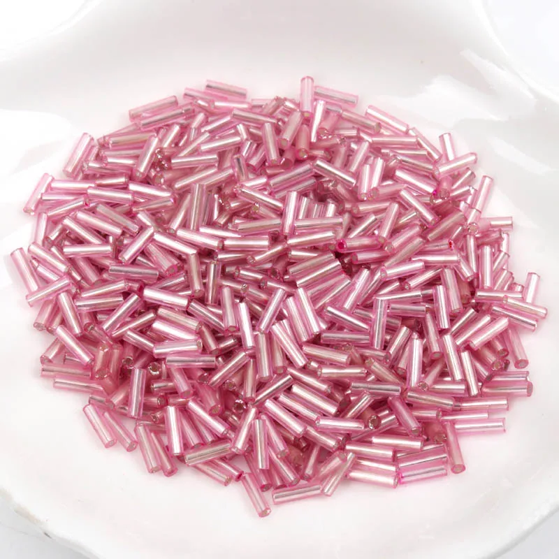Бусины из чешского стекла с серебряной подкладкой для ювелирных изделий ручной работы «сделай сам» оптом 17 цветов 2x6 мм 300 шт