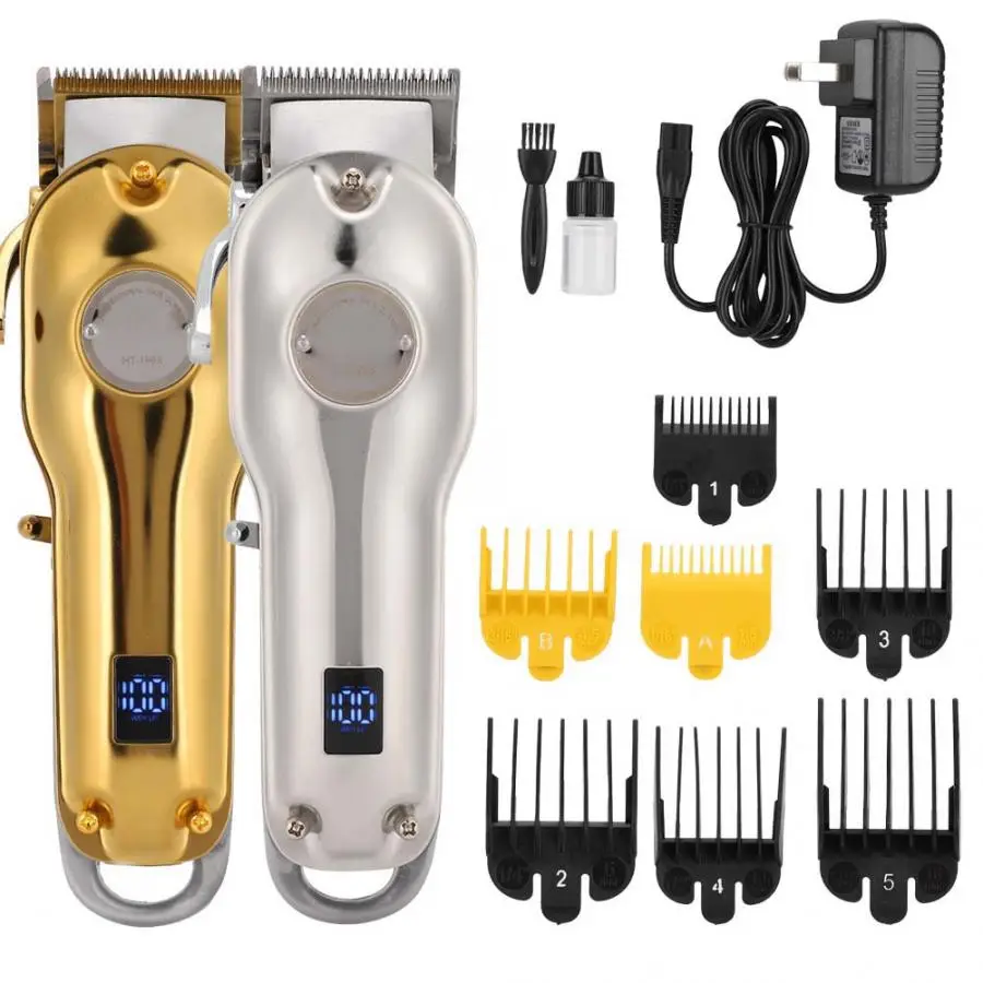 Professional Electric Hair Clipper Trimmer Cutting Machine US Plug 100-240V Barber Tool Set |