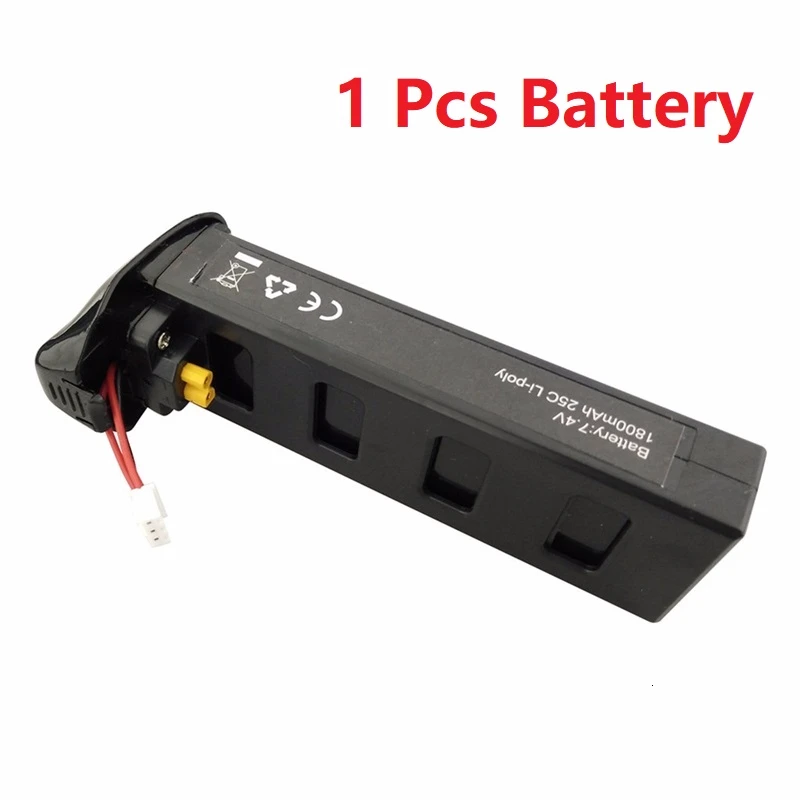 1Pcs Black Новая версия MJX Bugs 2 B2W B2C Аккумулятор 7,4 V 1800mah 25C Li-po аккумулятор для MJX B2W B2C rc Квадрокоптер Дрон запасные части - Цвет: 1Pcs Black