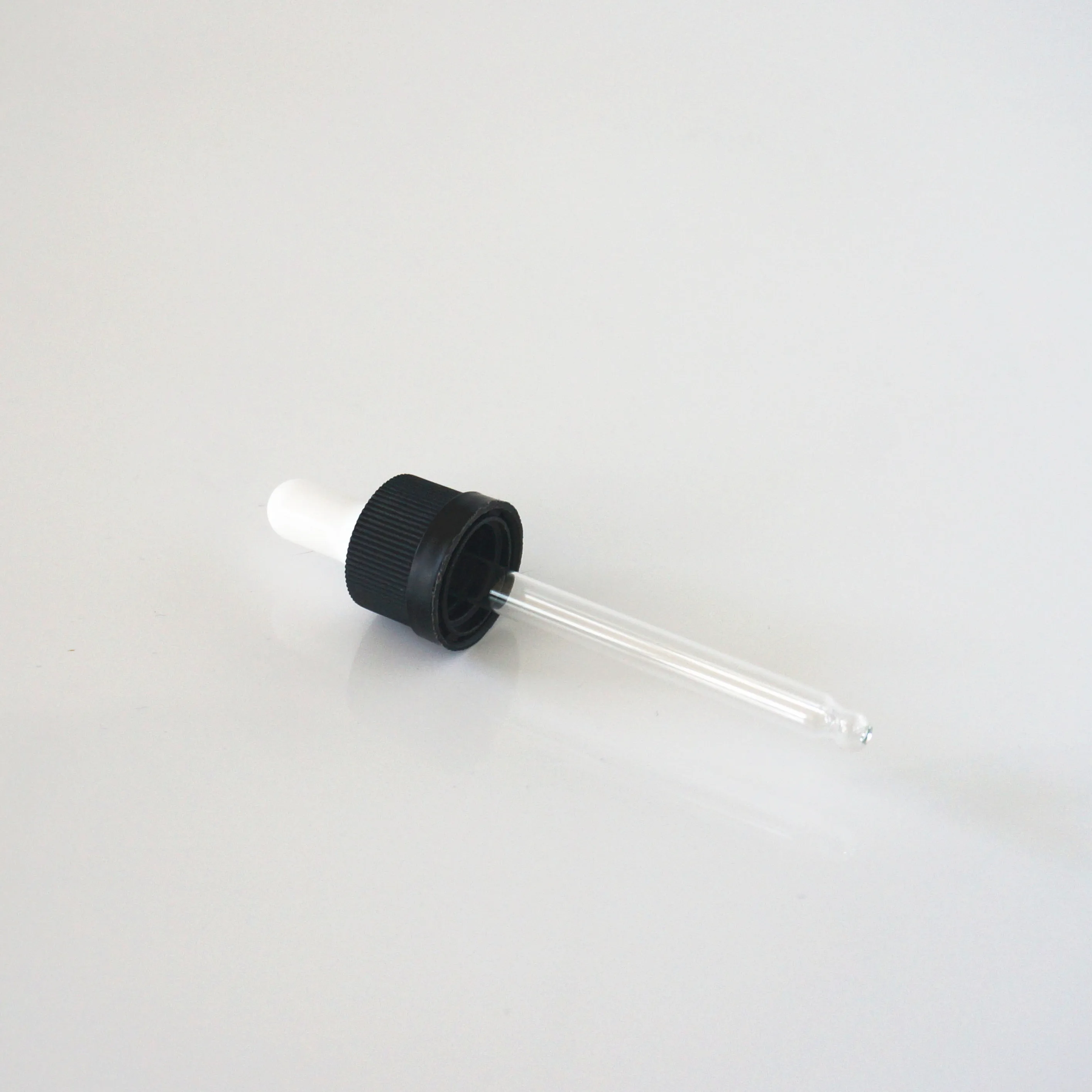 

20-300pcs 18/410 Essential Oil Bottles Cap Anti Theft Cover for White/black Children Glue Head Lid with Glass 100ml Dropper Pipe