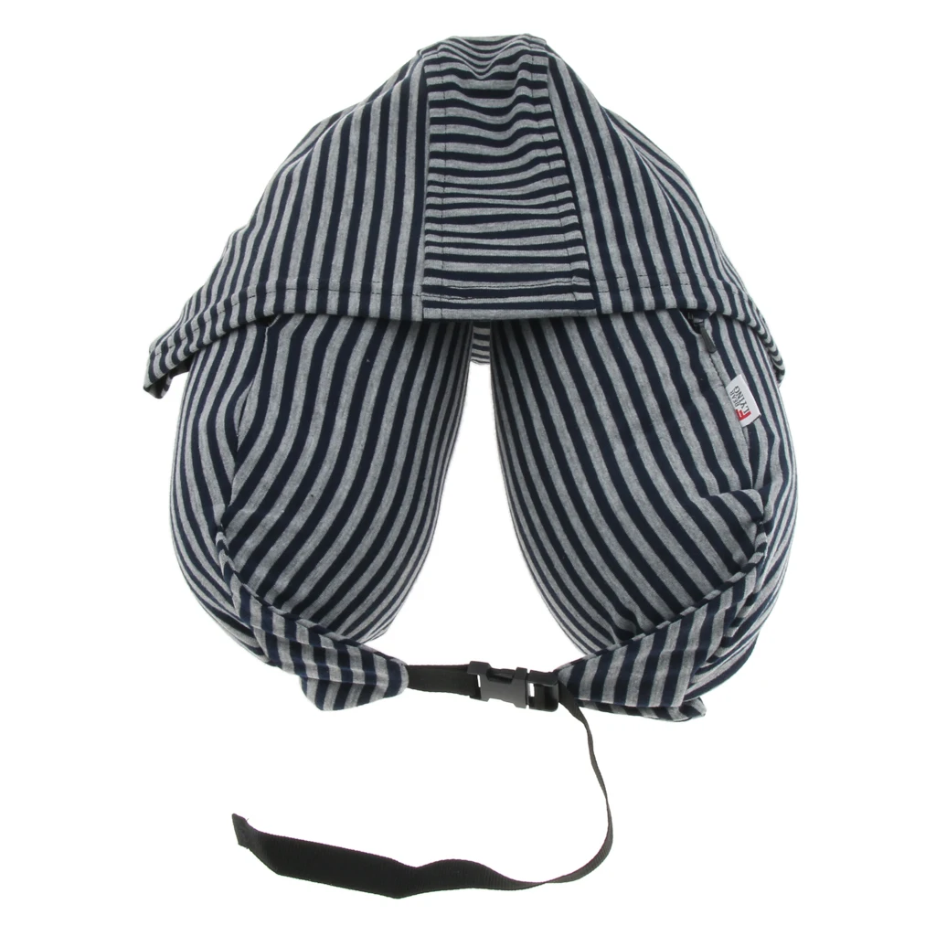 

Портативная мягкая полосатая U-образная подушка для шеи, поддержка головы, для мужчин и женщин