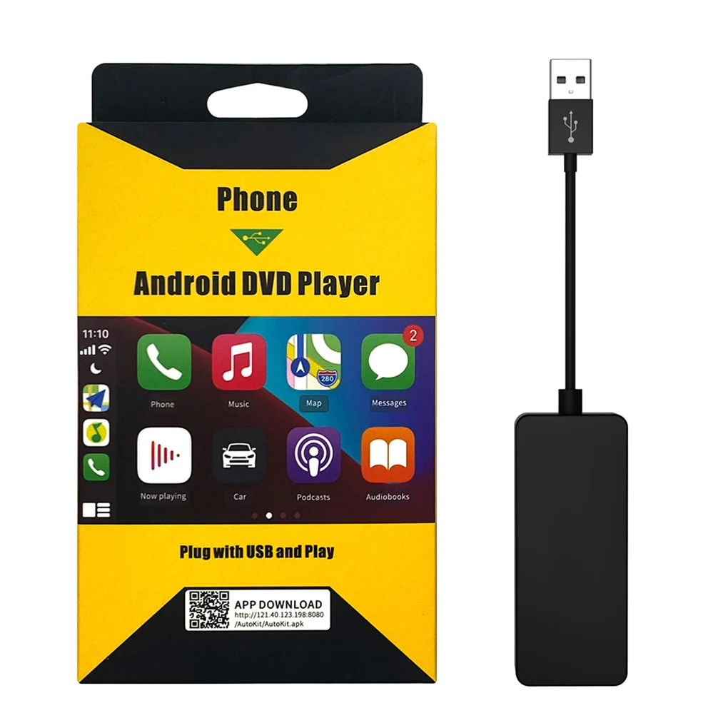 

Neutral Wired Carplay USB Dongle Car Carplay/Android Screen Video Converter for Android Navigation Player Mirrorlink for IOS14