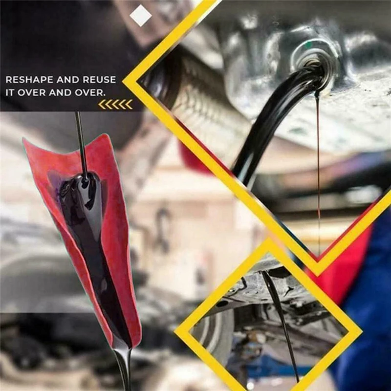 

New Flexible Draining Tool Funnel Flexible Oil Draining Folding Funnel (Large)