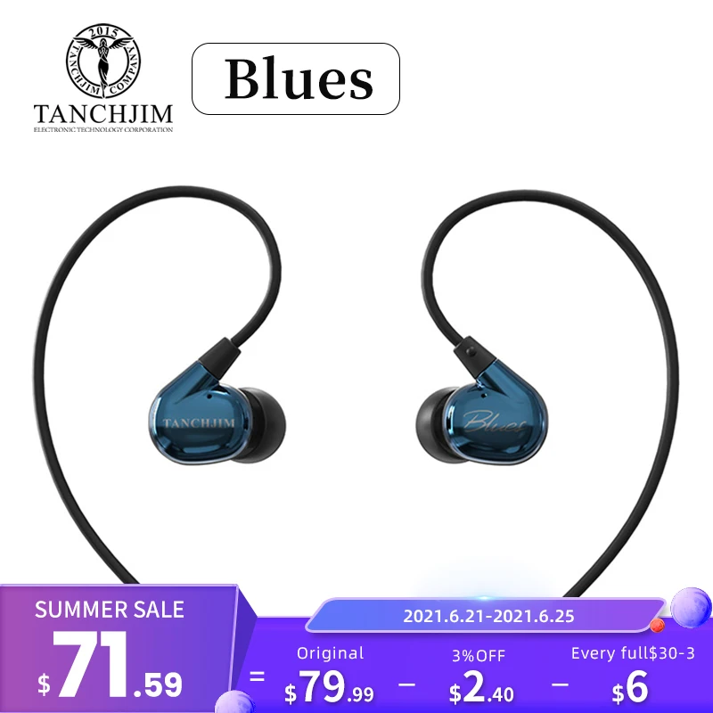 Динамические Внутриканальные наушники TANCHJIM Bluetooth DMT 3 5 мм линейного типа