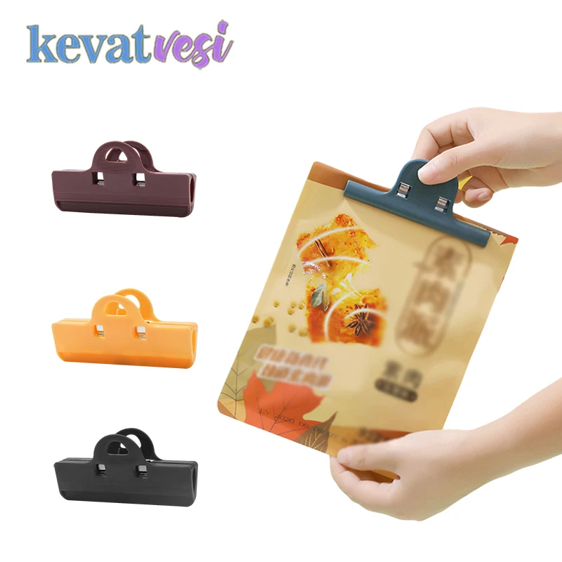 

Food Bag Clip Food Sealing Clip Colored Snack Clips Clamp Bag Sealer Plastic Tool Kitchen Storage Gadgets