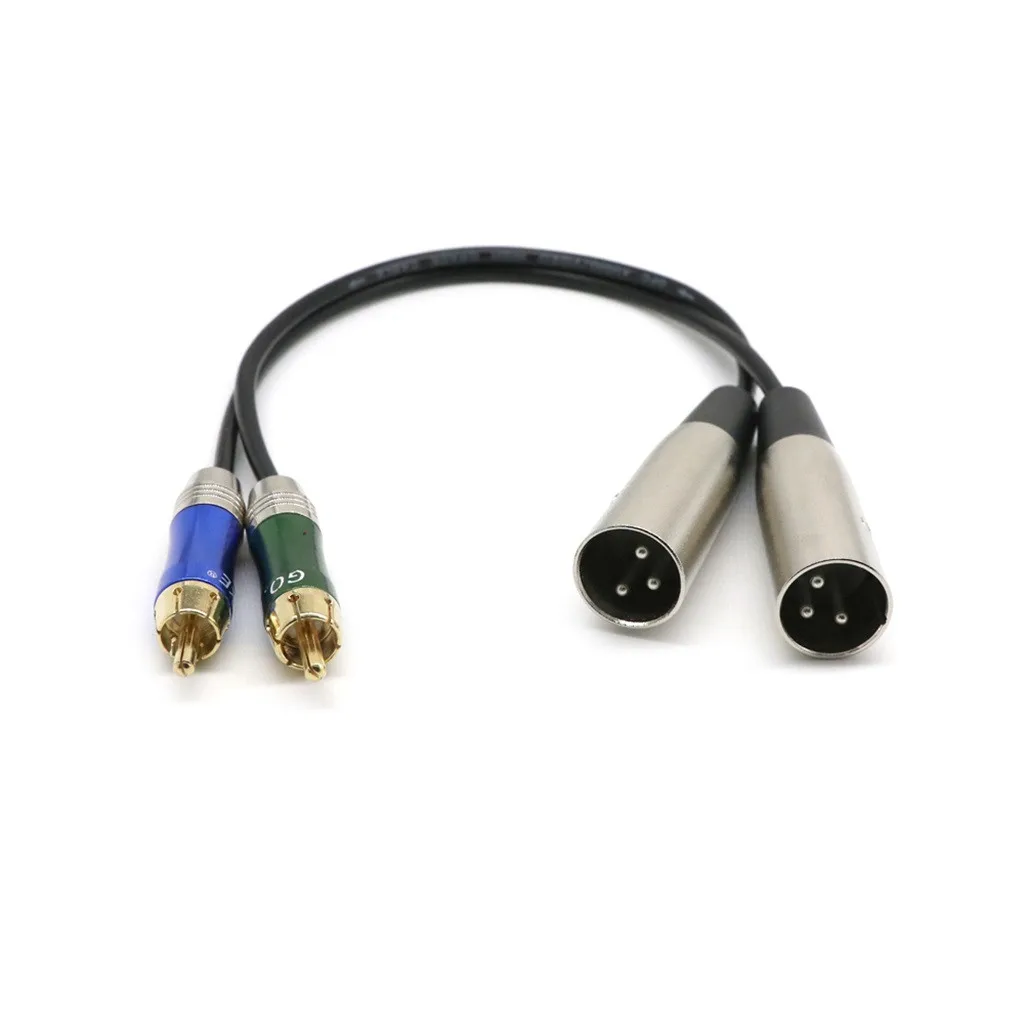 Сейсмический Аудио двойной XLR кабель для мужчин RCA мужской 5' патч-кабель Новый
