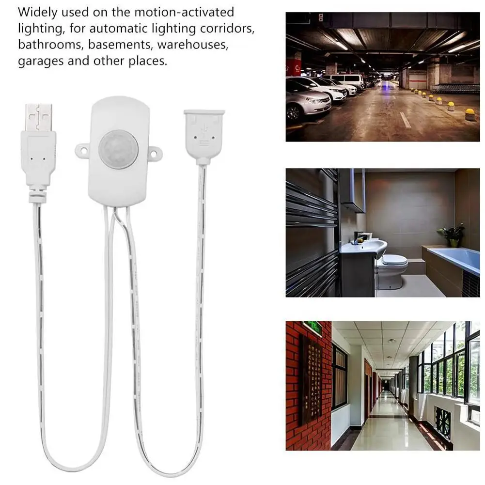 

High quality DC 5V USB Body Infrared PIR Motion Sensor Switch For LED Light Strip Automatic