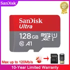 Карта памяти microsd Sandisk Ultra, 128 ГБ, 64 ГБ, 32 ГБ, 16 ГБ, 400 ГБ, 512 ГБ, 128 ГБ, карта памяти microsd, TFSD, флэш-карта C10 для телефона, дрона, GPS