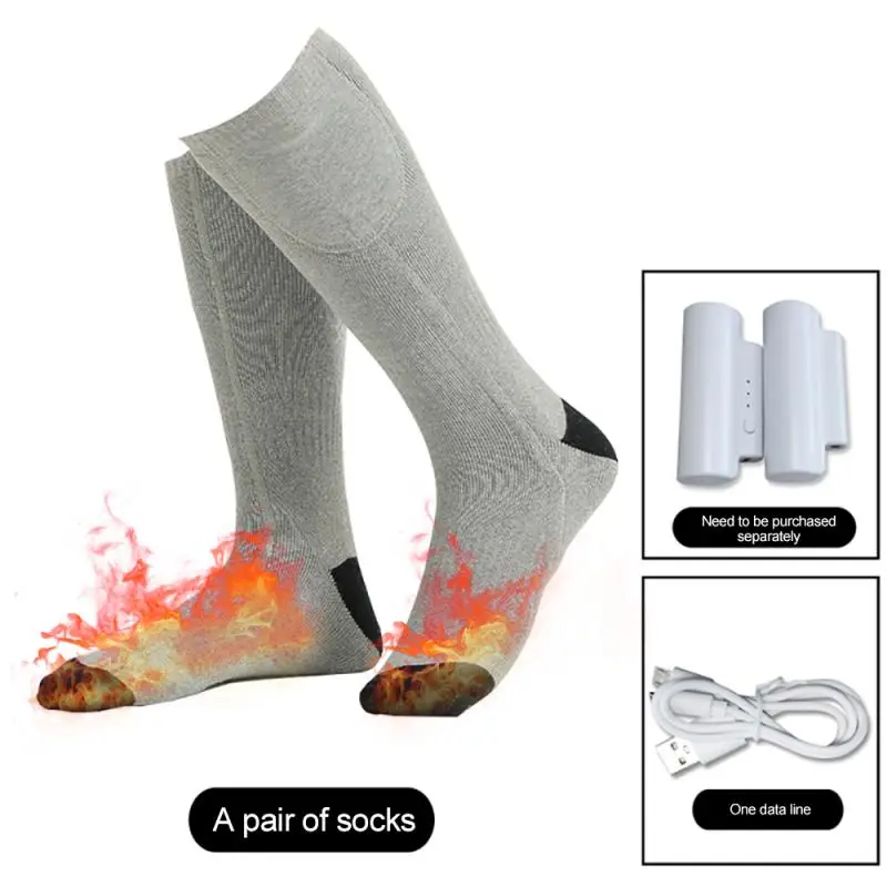 

Insoles Electric Heated Socks Rechargeable Battery Feet Foot Winter Warmer Thermal Sports Sock Camping Entertainment