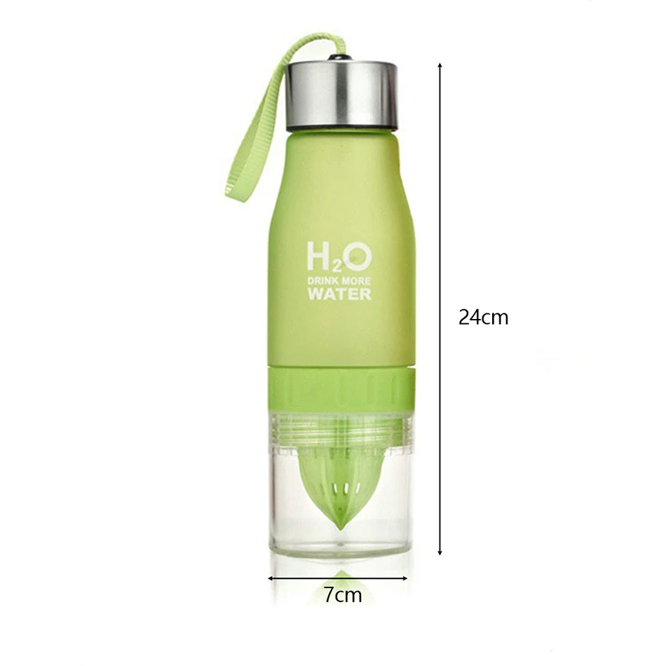 Креативная портативная бутылка для воды с инфузером фруктов пластиковая большой