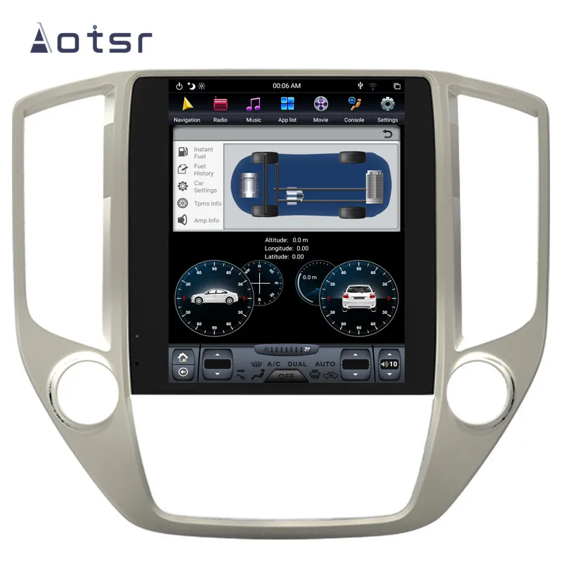 Вертикальный Tesla стиль Android 9 0 автомобильный мультимедийный плеер для Changan CS95 2016 +