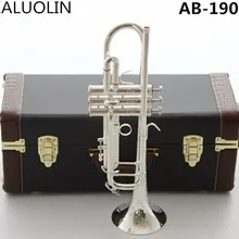 Stradivarius Bb Труба AB-190S посеребренный музыкальный инструмент профессиональный инструмент рупора класса