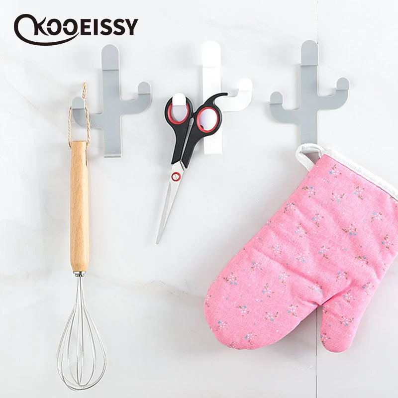 Креативные самоклеящиеся настенные крючки в форме кофейных зерен 1 шт. вешалка