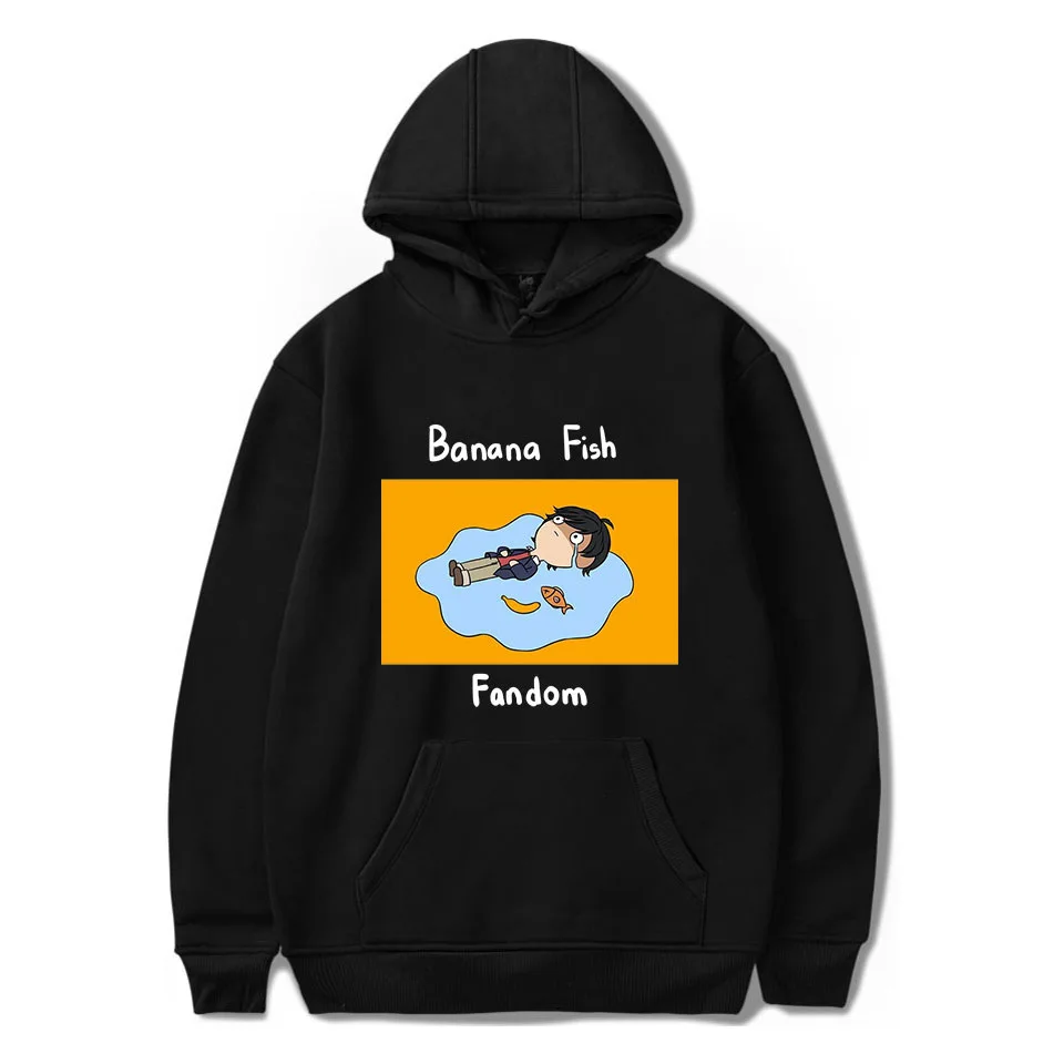 

New Banana fish Hoodies Sweatshirts Men/Women Harajuku Printed Loose Tops Warm Pullovers Fashion Hip Hop Hoodie Casual Clothing